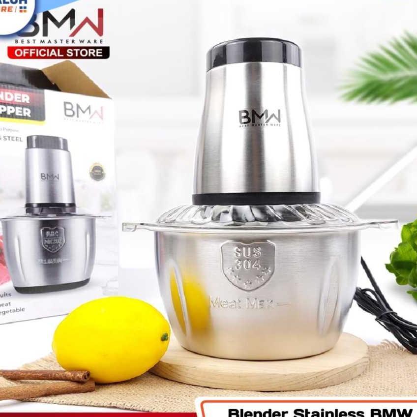 Chopper Blender Daging - Penggiling Daging & Bumbu Multifungsi / Stainless Steel Blander 2L Bmw