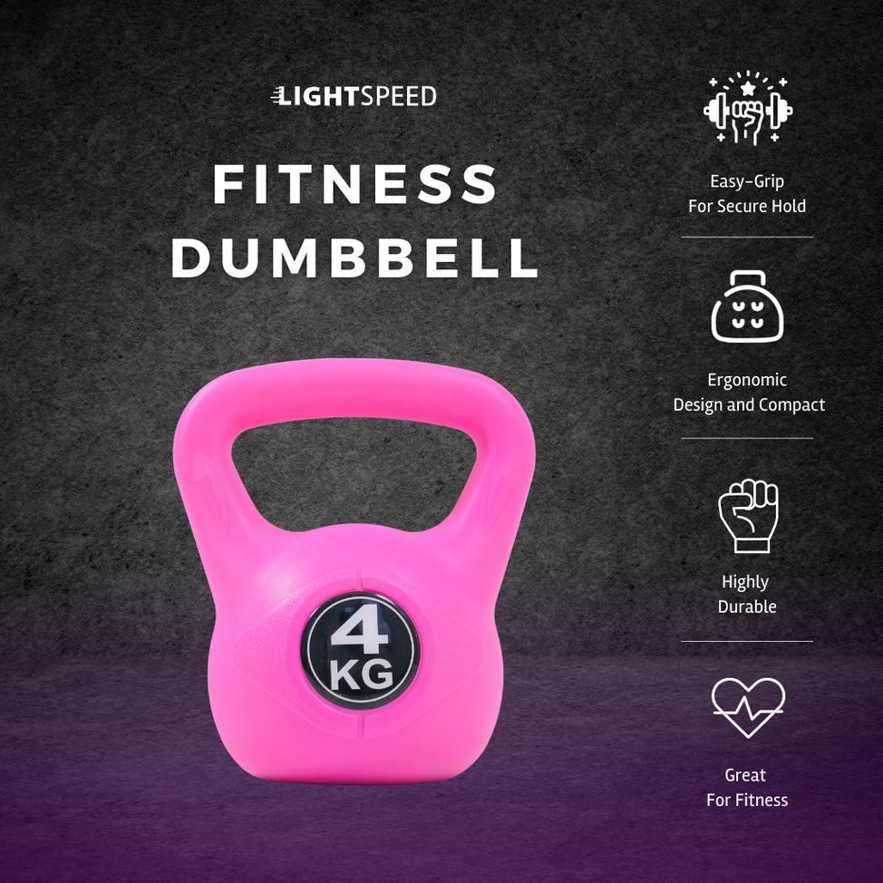 Lightspeed Kettlebell 4 Kg / Barbell 4 Kg/ Dumbell / Barbel / Dumbell 4Kg