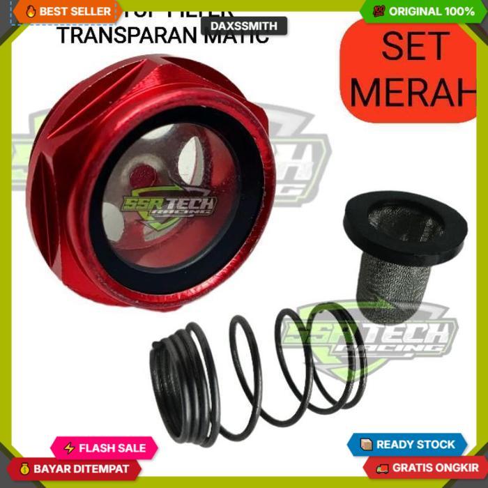 [ Model Bintang ] Baut Tutup Filter Oli Mesin Transparan Transfaran Honda Beat Vario Scoopy Pcx Adv 