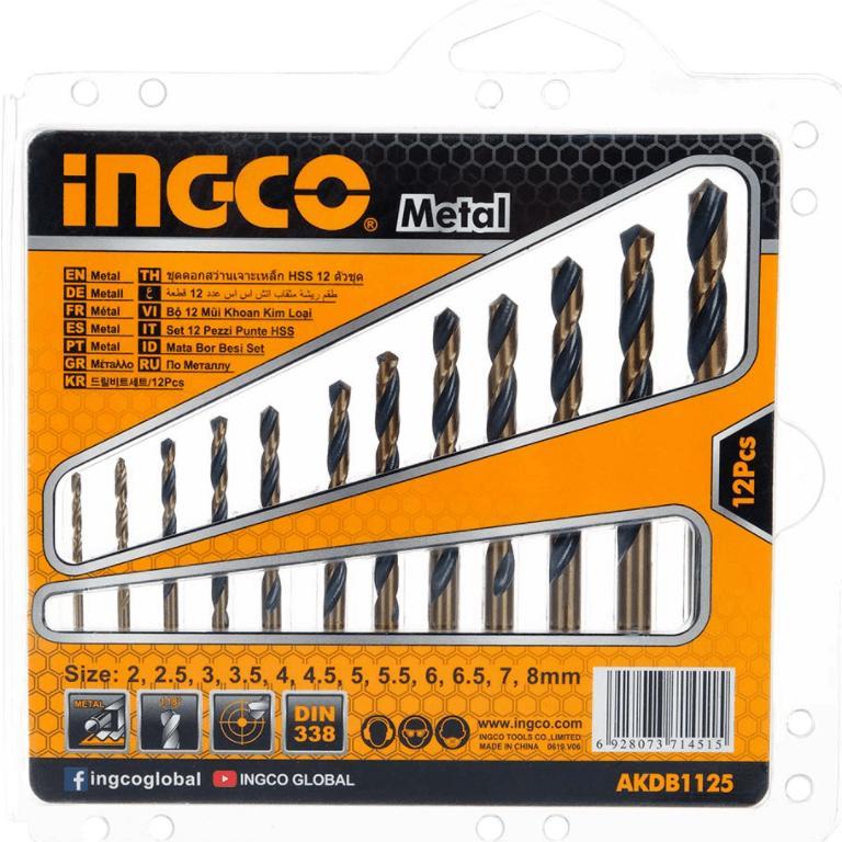 Special Price Ingco Mata Bor Besi Set 12Pcs 2-8Mm Drill Bit Ingco Akdb1125