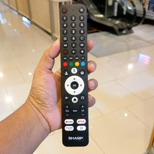 Remot Remote TV Sharp Smart Android 4K 4T Series ( Baru )