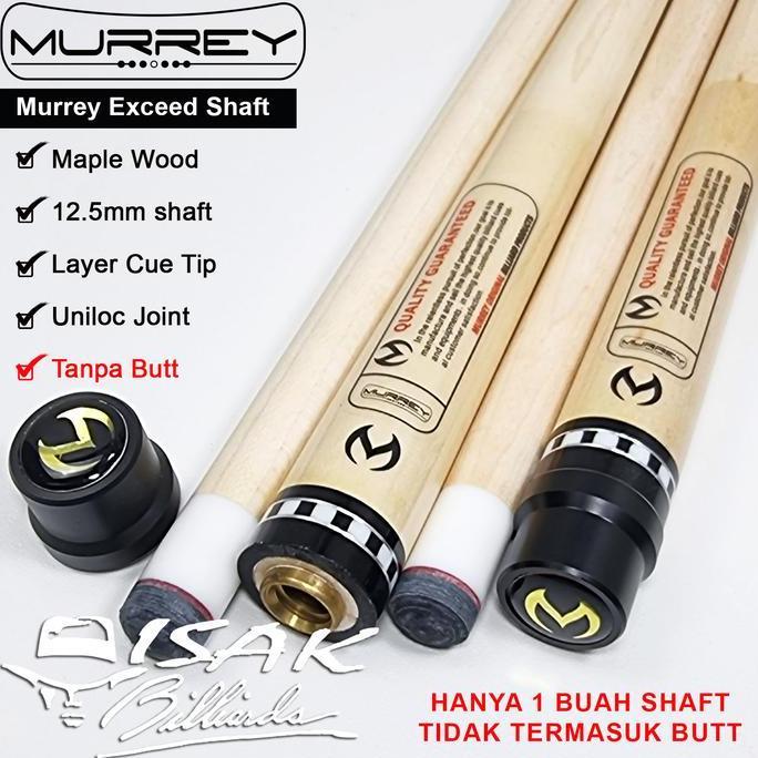 MURREY EXCEED EXTRA SHAFT - (NO BUTT) UNILOC MAPLE CUE STICK BILLIARD