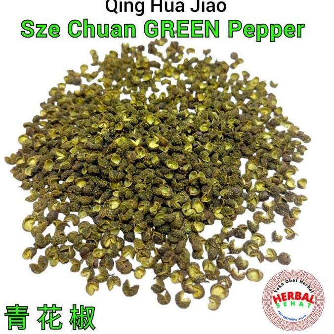 QING HUA JIAO 1 KG 1000 GRAM LADA HIJAU SZECHUAN GREEN PEPPER MALA SICHUAN PEPPERCORN BARU FRESH