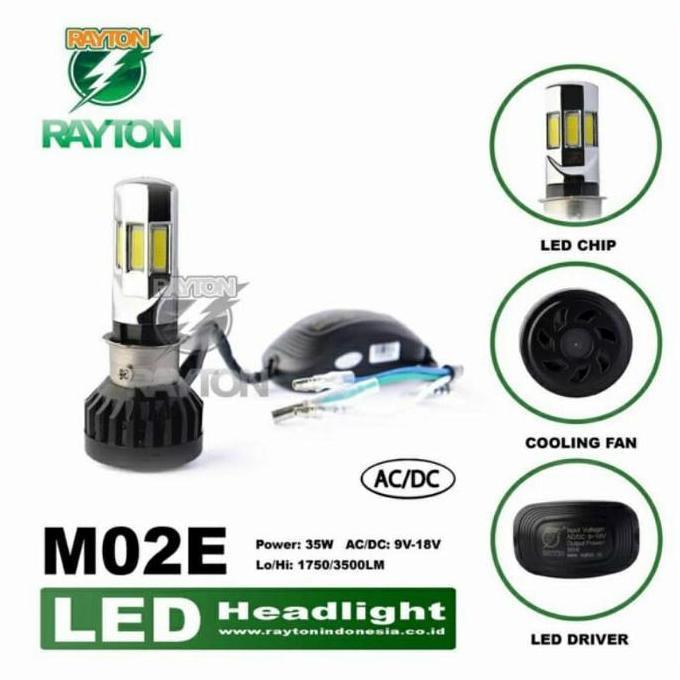 Lampu LED Motor RTD 6 Sisi Dan 3 Sisi Original RTD RAYTON