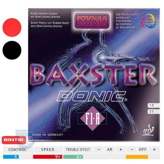 Donic Baxster F1A Karet Bintik serang Pingpong Tenis Meja