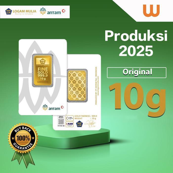 10 GR (GRAM) GOLDBAR/LOGAM MULIA/LM/EMAS BATANGAN ANTAM BERSERTIFIKAT LBMA ORIGINAL DAN TERPERCAYA