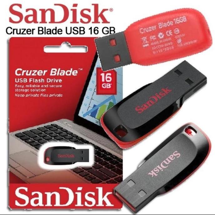 BEBAS ONGKIR - FLASHDISK SANDISK 16GB ORI
