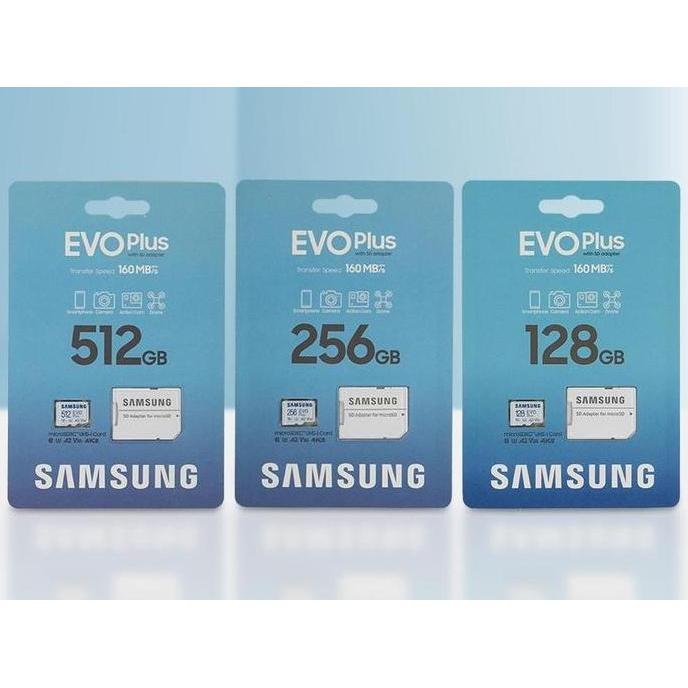 TERMURAH - Samsung Evo Plus Micro SD / MicroSD Card 128Gb / 256Gb / 512Gb / 1TB 160MBps