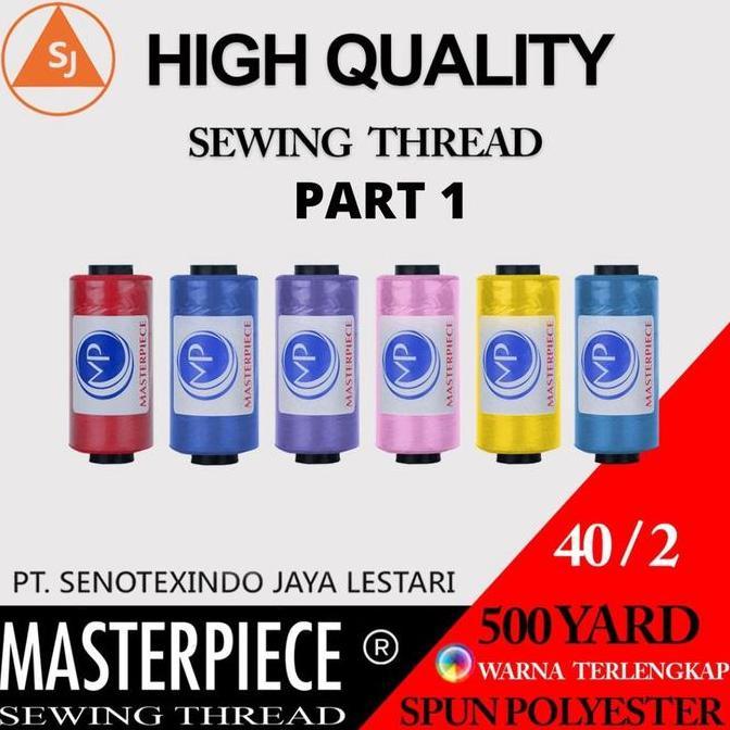 Benang Jahit Masterpiece SP 40/2 500 YARD ( Benang Menjahit - Warna ) Alqshop