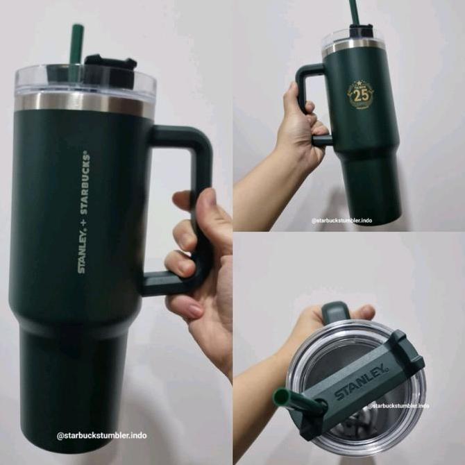 Starbucks x Stanley Quencher 25th Edition 40oz Tumbler Stainless [terbaik]