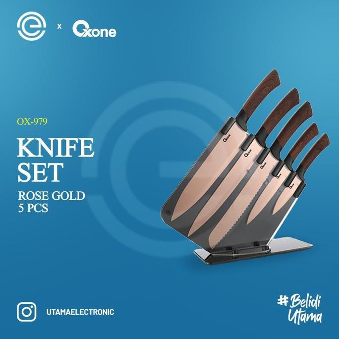 (Good) OXONE Rose Gold Knife Set - OX-979