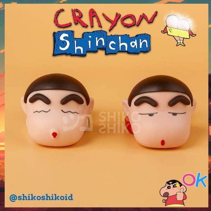 mainan - FGCsc Figur Mini Chibi Shinchan Nungging Tidur Bokong Kenyal Lentur Diskon