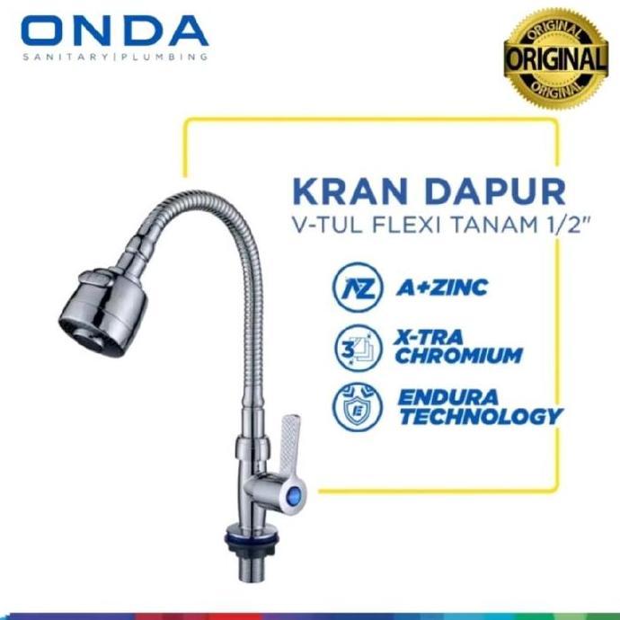 KRAN ANGSA ONDA V TUL FLEKSIBEL 2 KRAN ANGSA FLEKSIBEL MEJA ONDA AIR MINIMALIS SELANG