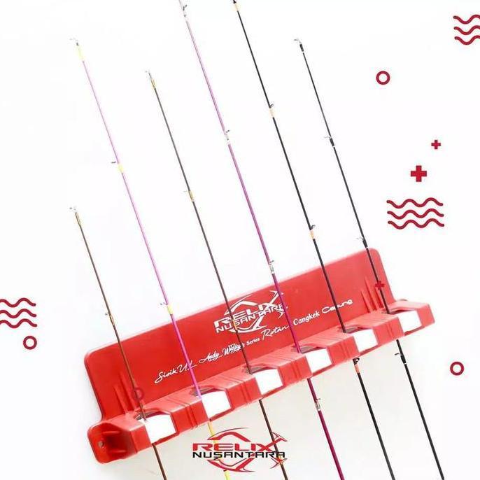 Tempat Joran Rak Dinding Joran Rod Holder Relix Nusantara Rod Rack Relix