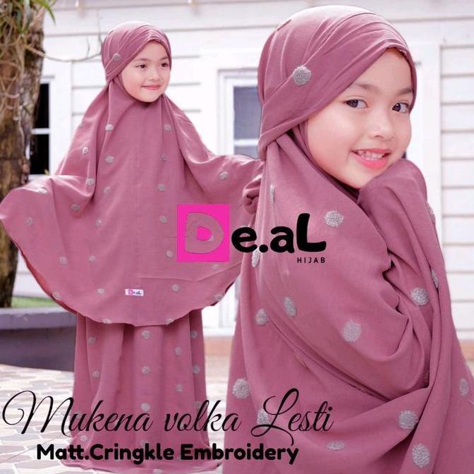 Savana_bels - MUKENA ANAK VOLKA LESTI/ MUKENA CRINKLE POLKADOT