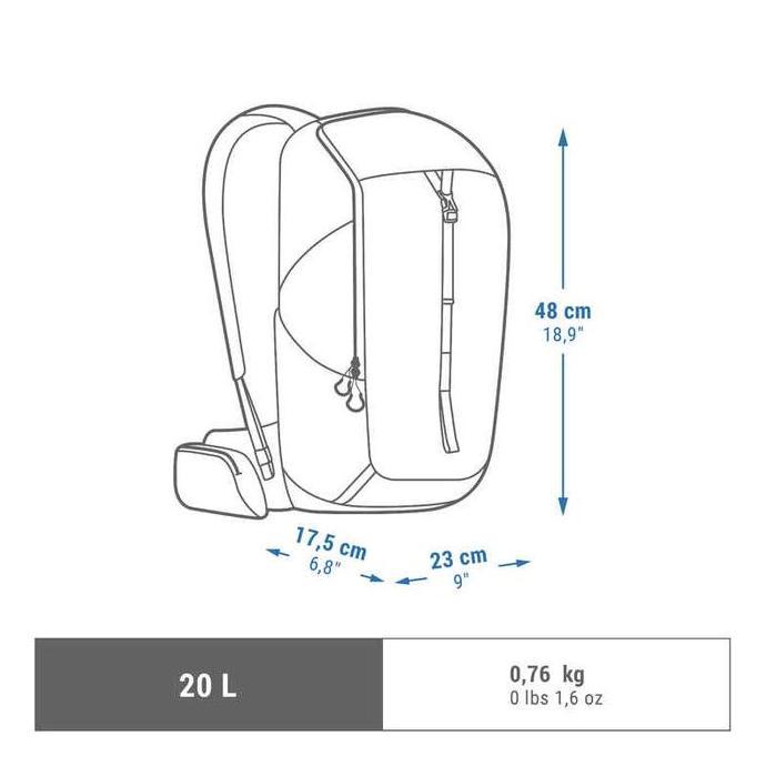 Decathlon Quechua Ransel Hiking Gunung 20L - Mh100 - 8649476