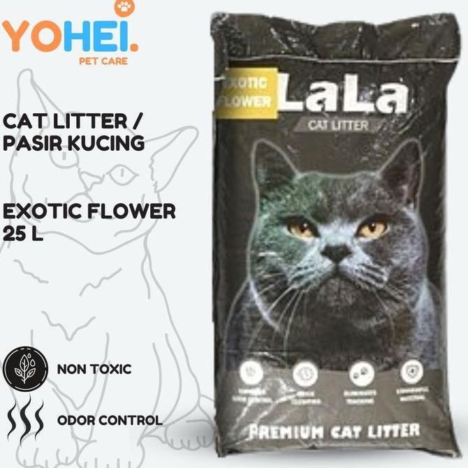 Fisher- Pasir Kucing Ngi Lala Exotic Flower Cat Liter 25 Litter