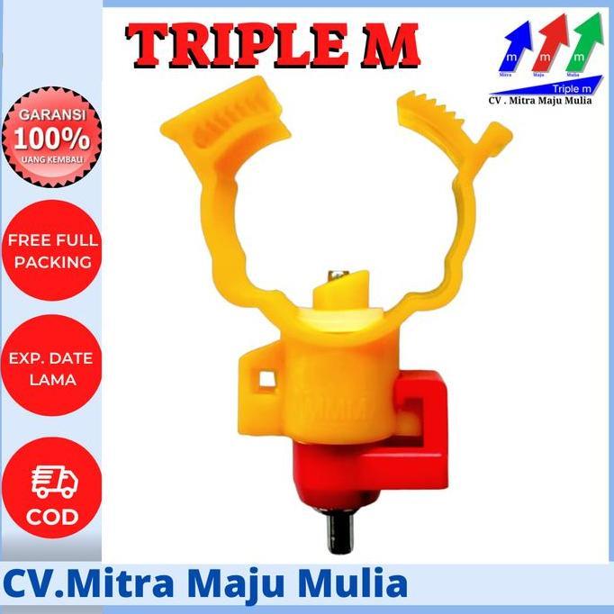 WEZANCOLLECTION81 - TRIPLE M NIPEL A9 NIPLE DRINKER TRIPLE M TEMPAT MINUM AYAM PETELUR BROILER PUYUH