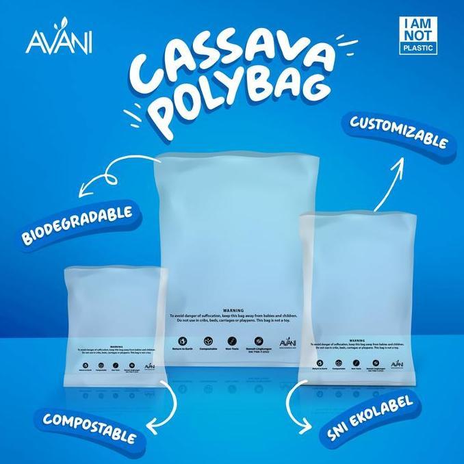Polybag Cassava Medium - Kantong Polymailer Ramah Lingkungan