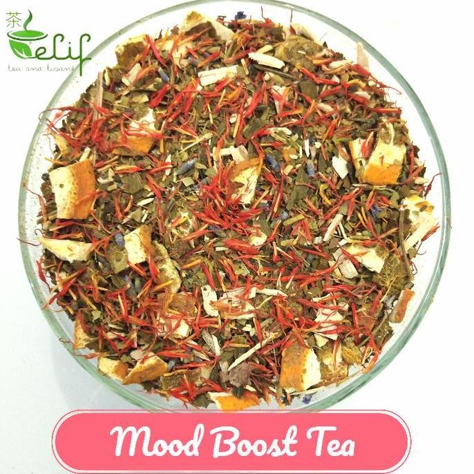 Best Seller Mood Boost Tea : Yerba Mate, Siberian Ginseng, Ginkgo Leaf, Safflower Berkualitas 100% o