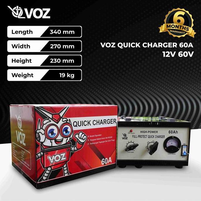 Voz Charger Aki 60A | Charger Aki Mobil | Charger Baterai Aki