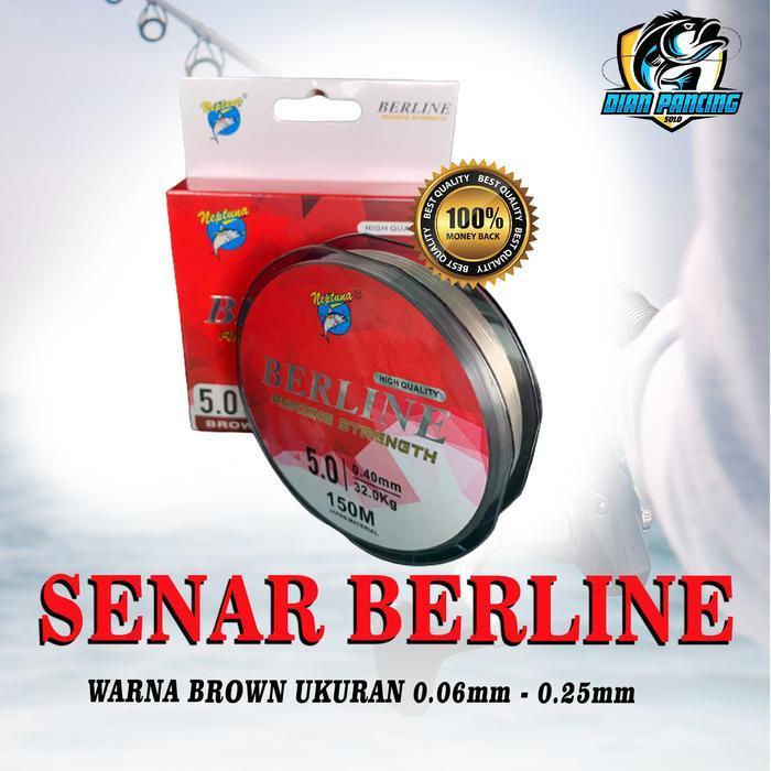Senar Pancing Neptuna Berline 0.06mm - 0.25mm Warna Brown