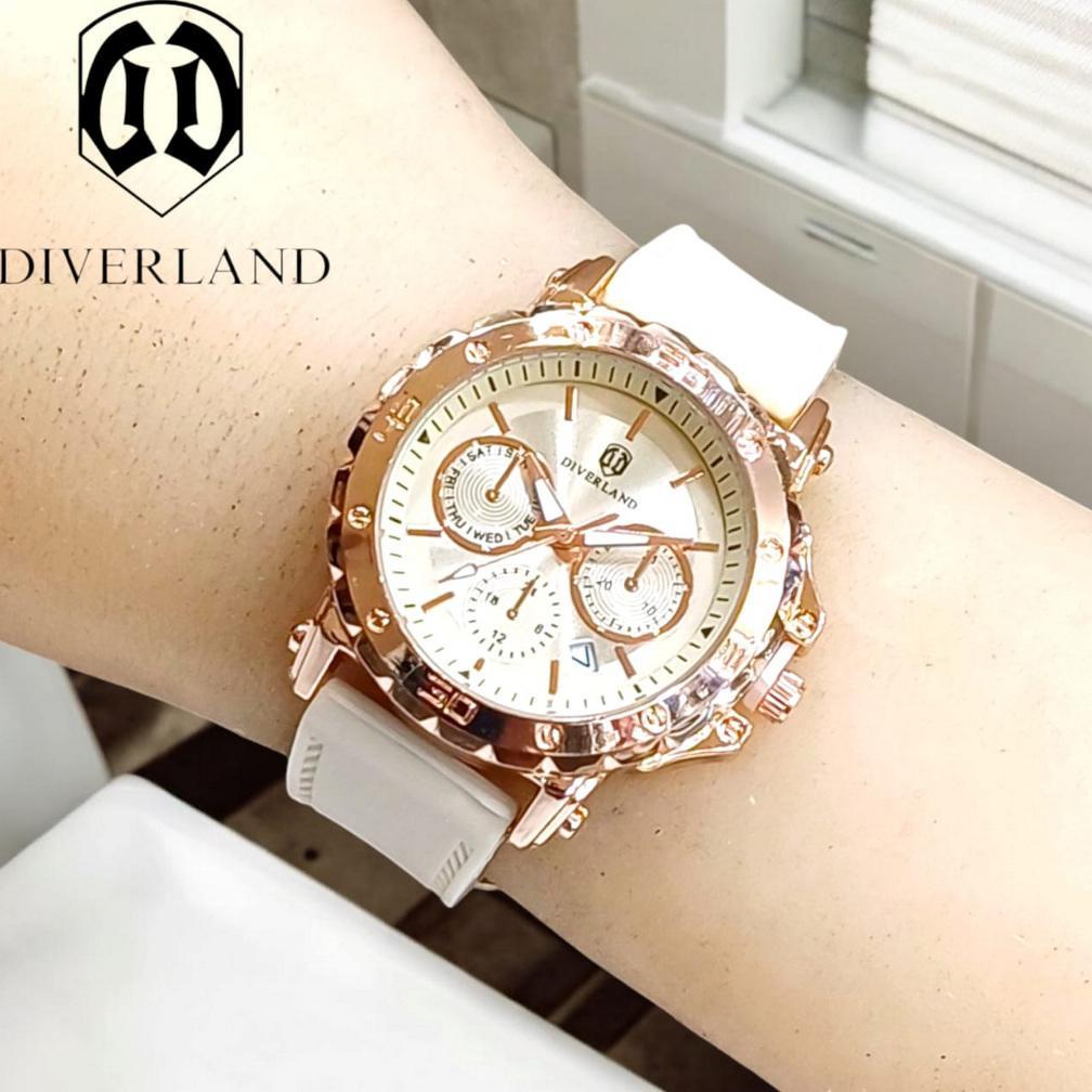 DISKON Jam Tangan Wanita DIVERLAND J Original Rubber