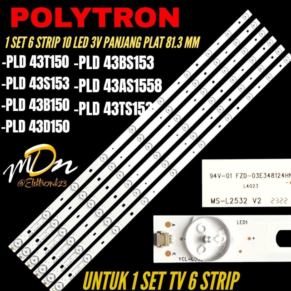 Best Deals Backlight Tv Led Polytron 43 Inch Pld-43T150- Pld-43B150- Pld-43S153- Pld-43D150- Pld-43B