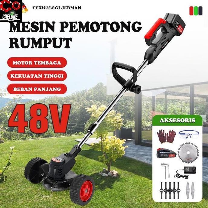 Mesin potong rumput elektrik Cordless Grass Trimmer Grass Cutter Lawn