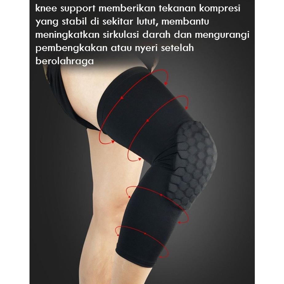 Garansi Leg Sleeve Basket Pelindung Lutut Olahraga Deker Basket Pengaman Lutut Kaki Sports - Or