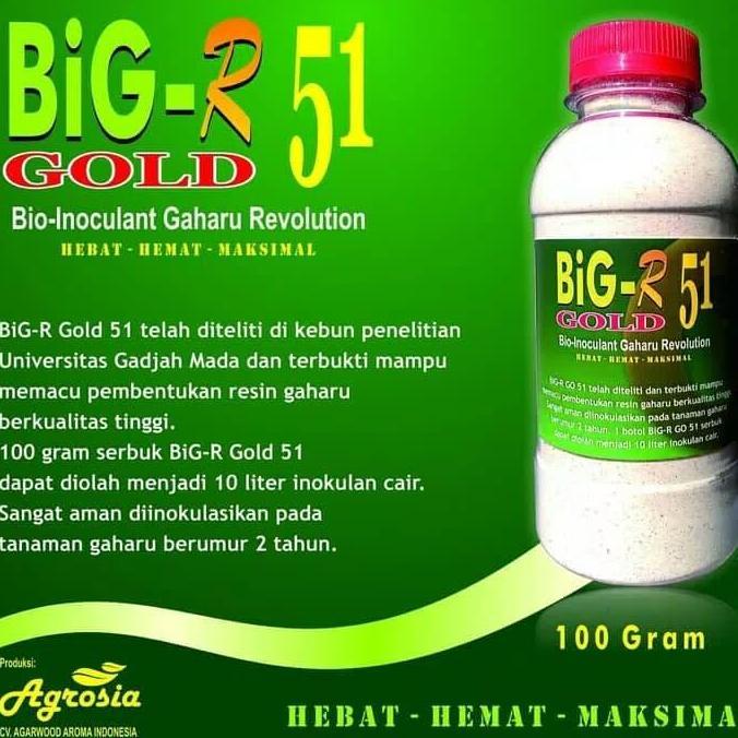 Bio inokulan Gaharu Big R Gold 51 isi 100 grm