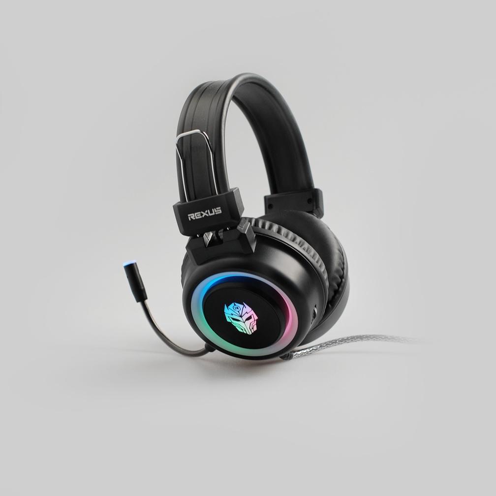 CUCI GUDANG HEADSET HEADPHONE GAMING RGB PC MOBILE REXUS VONIX F30 RGB GAMING HEADSET HEADPHONE