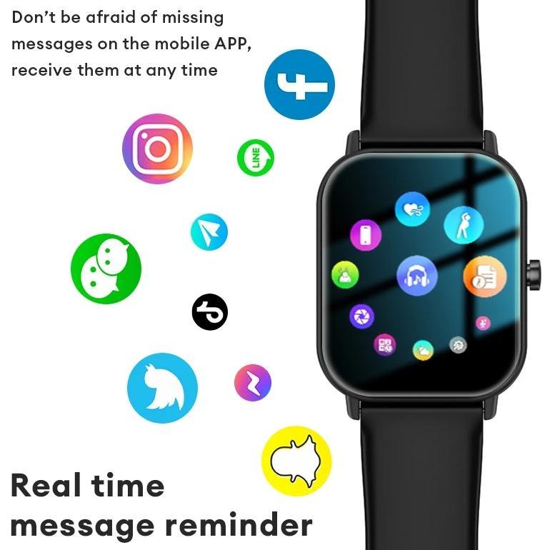 new huafit aolon gts smartwatch asli layar 41mm running pace wallpaper kustom bluetooth call kalkula