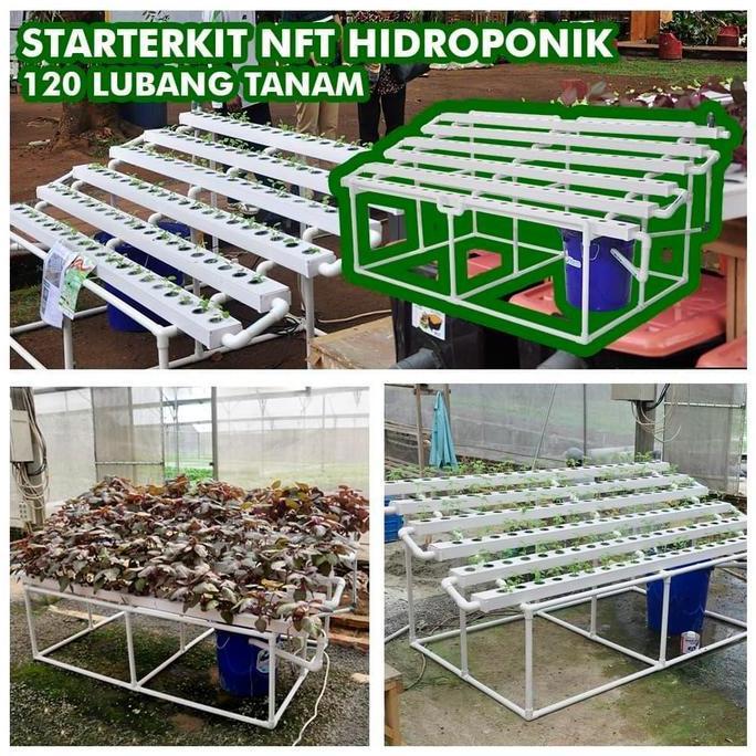 Jirifarm Paket Starterkit Hidroponik Nft 120 LT Trapesium