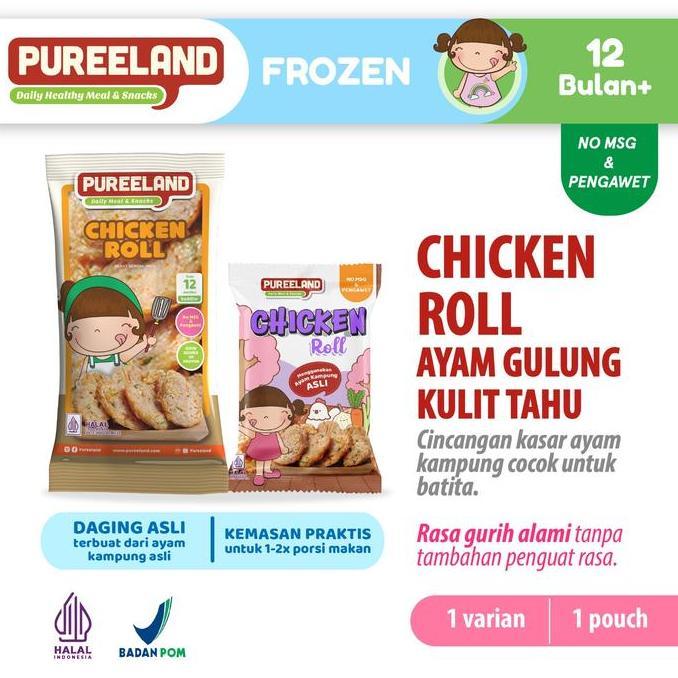(Best) Pureeland Baby Chicken Roll / MPASI Bayi Organik / Makanan Bayi