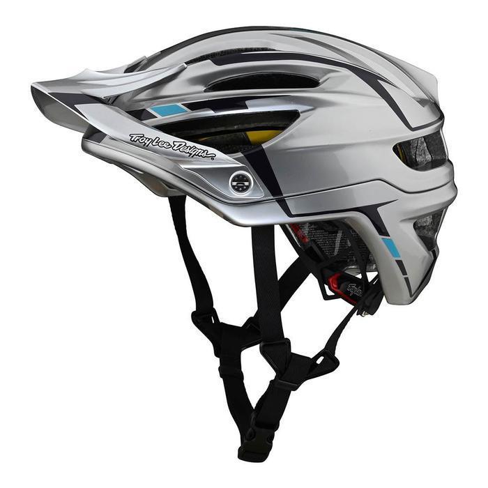 TROY LEE DESIGN A2 HELMET HELM MIPS SILVER BURGUNDY