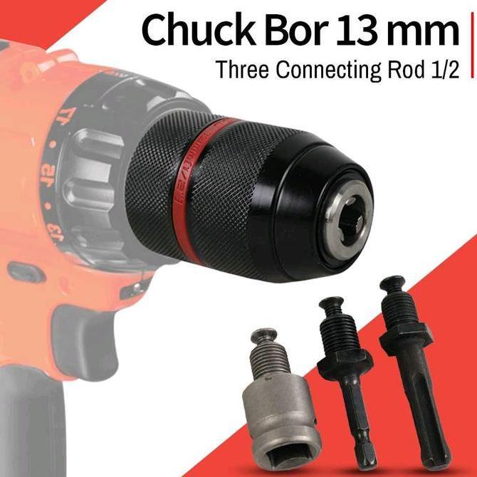 Tools- Adaptor Sambungan Bor Impact Bor Baterai Bor Listrik 13 Mm Impek Menjadi Bor Listrik Adaptor 
