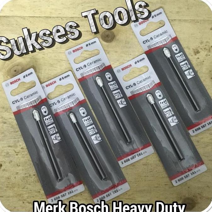Tools- Mata Bor Tombak Bosch Uk. 6 Mm ( Mata Bor Kaca, Keramik, Granit )