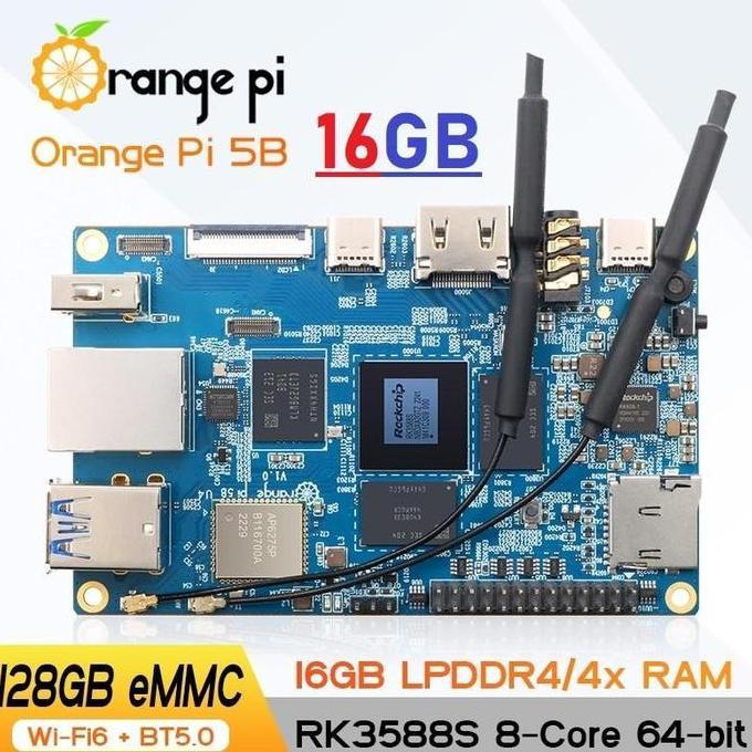 ORANGE PI 5B - 16GB RAM (WITH 128GB EMMC) BE27