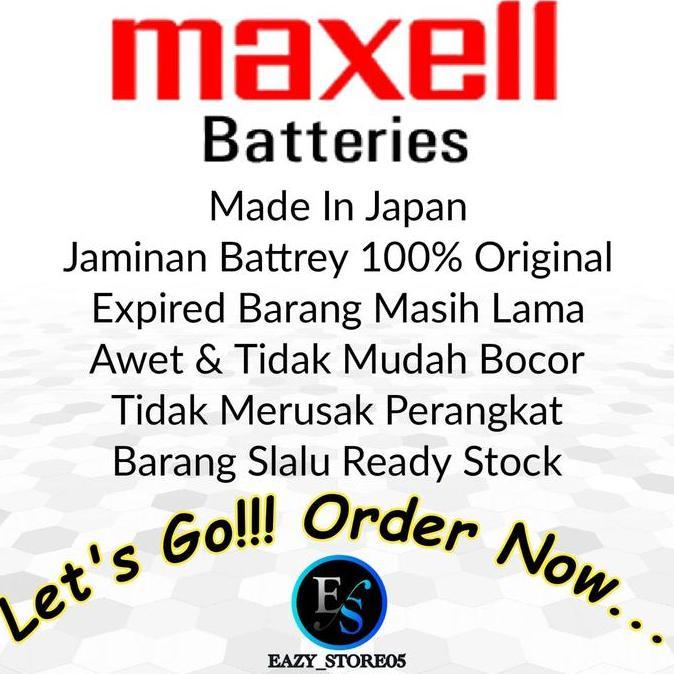 Homz- Baterai Maxell Cr2032 3V Made In Lithium Battery Batre Cmos Cr 2032 H