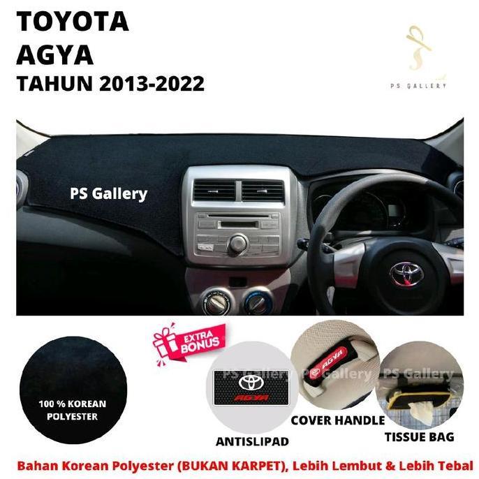 DEAL TERBAIK - Alas Dashboard Mobil Agya Tahun 2013-2022 Aksesoris Cover Dashboard Pelindung Premium