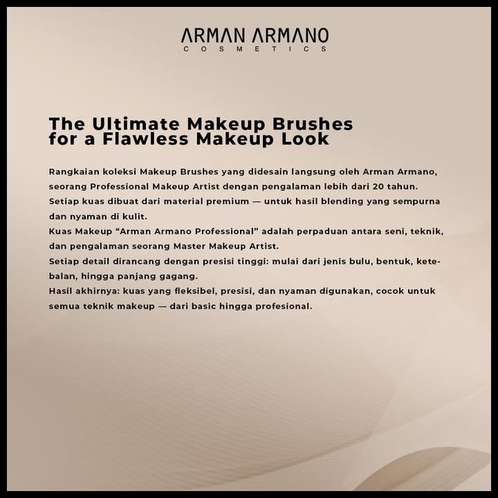 Terlaris Arman Armano Professional - Kuas Concealer Kecil (Aa09) Bulu Super Halus & Tapered Precisio