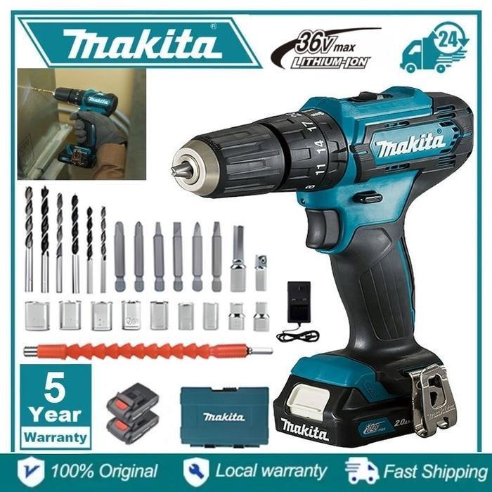 [Layanan garansi lima tahun] Makita DF331D36V Nirkabel bor kejut, diimpor dari Jepang, obeng listrik