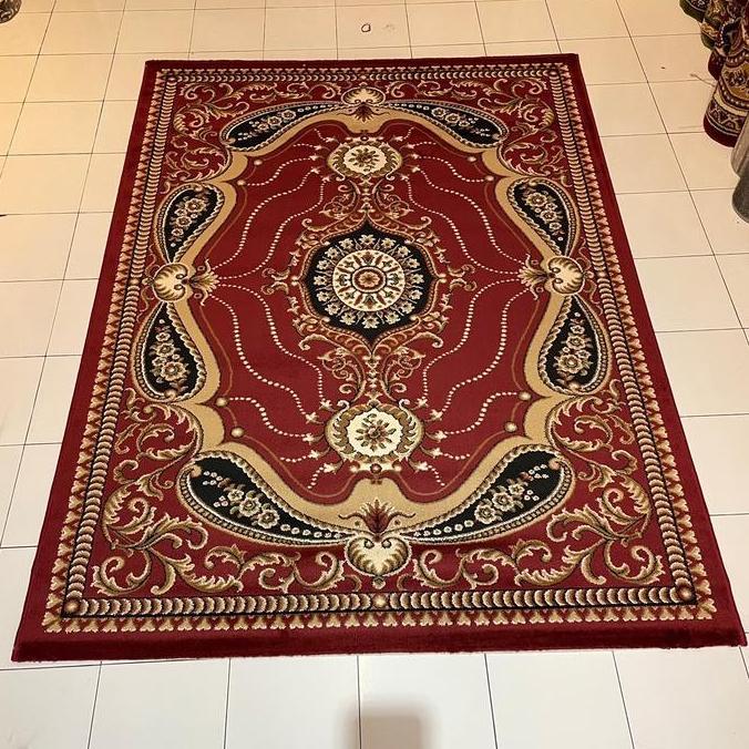 SHIRAZ 170cm x 230cm Karpet Permadani Motif Turki Klasik Tebal & Lembut - Dekorasi