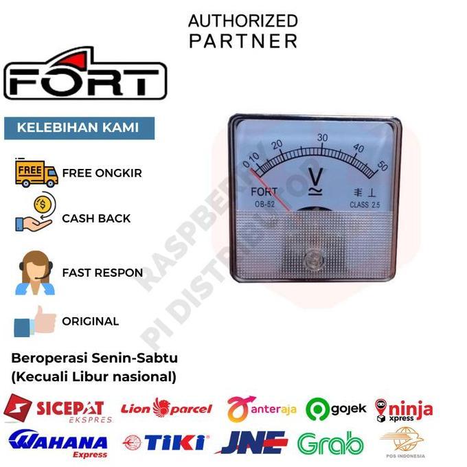 ANALOG PANEL METER AC DC VOLT METER FT-45V 0 - 500V RPD27