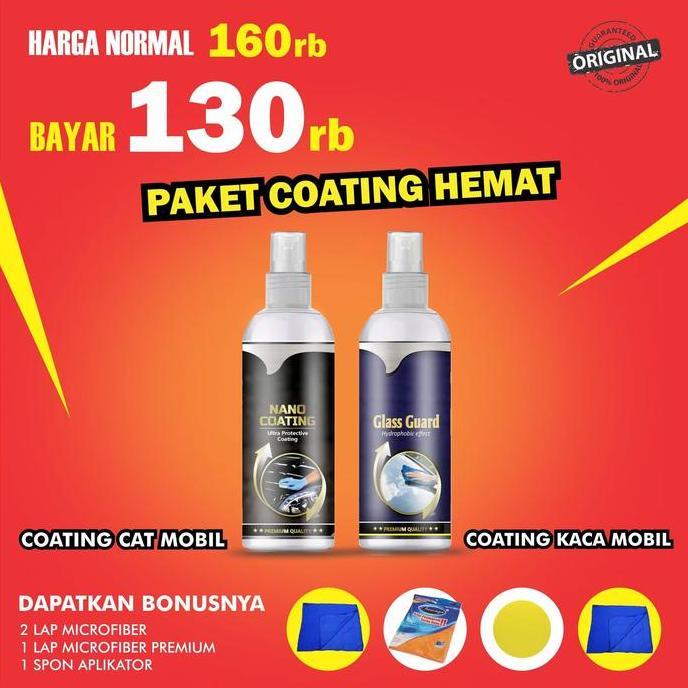 HOT DEAL - Nano ceramic coating - Pengkilap cat mobil - Coating kaca mobil