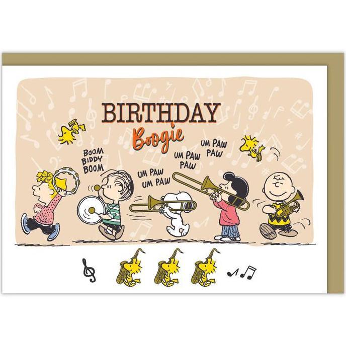 (Best) GREETING CARD- HALLMARK- SNOOPY BIRTHDAY CELEBRATION- MUSICAL CARD- JP