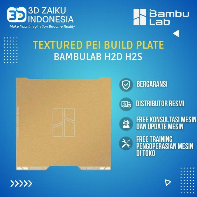 SUPER HEMAT - Original Bambulab H2D H2S Textured PEI Build Plate FAP025