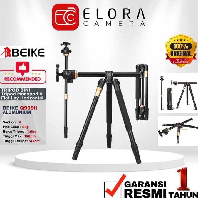 BEIKE QZSD Q-999H Professional Tripod / Beike Q999H