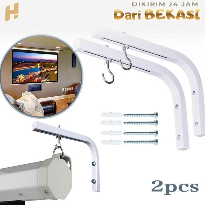 2pcs Braket Layar Proyektor / Dudukan Proyektor Gantung / Breket Proyektor Gantung